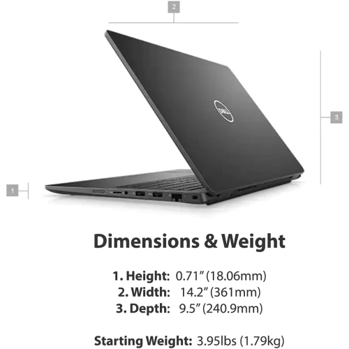 Refurbished Dell Latitude 3520, 15" FHD Intel Iris Xe Graphics,i7-1165G7, 16GB, 512GB, PCIe, 2 Years Warranty, 100067-20088