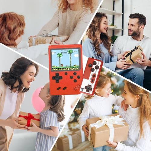 ULTREND Retro Handheld Game Console: 500 Games, 3" Screen, 1020mAh Battery. The perfect Stocking Stuffer & Christmas Gift! TV connection & two-player