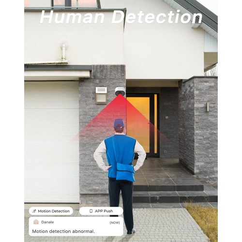 Anran K08W6994 caméra 8 canaux enregistreur vidéo réseau à batterie 12.5 po, 8 caméras, 2 To