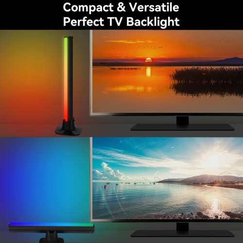 Cadrim Smart LED Light Bar, TV LED Backlight, RGB Ambiance Light Bars, Bluetooth Monitor Lights with APP Control, TV Ambient