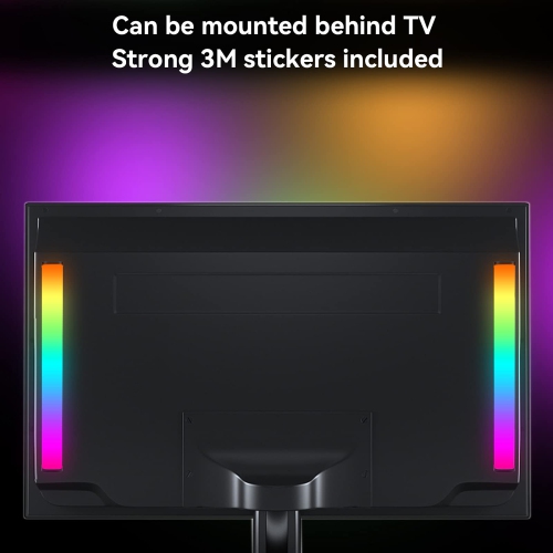 Cadrim Smart LED Light Bar, TV LED Backlight, RGB Ambiance Light Bars, Bluetooth Monitor Lights with APP Control, TV Ambient