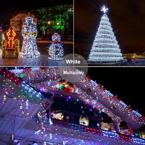 Lomotech Color Changing Christmas Lights, 300LED 98ft Fairy String Lights with Remote and Timer Function, 11 Modes Waterproo