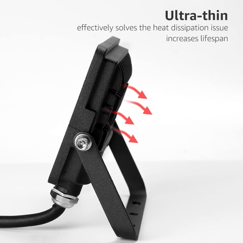 LE RGB LED Flood Light, 15W Outdoor Color Changing Floodlight with Remote Control, Waterproof and Dimmable LED Security Ligh