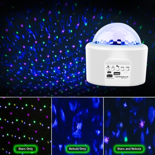 Star Projector, Galaxy Projector, Livelit 3 in 1 Sky Night Light Starry Projector Ocean Wave Projector/LED Nebula Cloud Buil