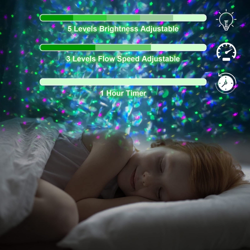 Star Projector, Galaxy Projector, Livelit 3 in 1 Sky Night Light Starry Projector Ocean Wave Projector/LED Nebula Cloud Buil