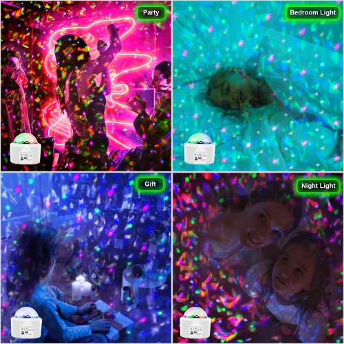 Star Projector, Galaxy Projector, Livelit 3 in 1 Sky Night Light Starry Projector Ocean Wave Projector/LED Nebula Cloud Buil