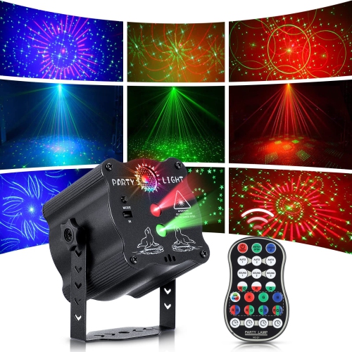 Fête Lights DJ Disco Light, projecteur Stroboscope Disco avec télécommande,  lumières DEL RVB activées par le son pour Chri