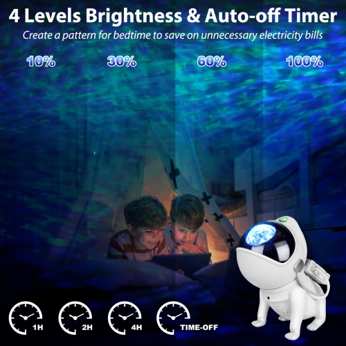 Webcem Star Projector, 3 in 1 Galaxy Night Light Projector with Remote & APP Control, Bluetooth Speaker, 8 White Noises, Tim