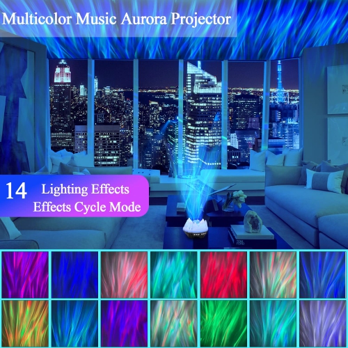 Projecteur d'étoiles avec veilleuse CIMELR, projecteur 4-en-1 avec haut-parleur Bluetooth musical et bruit blanc, projecteur Galaxy avec R