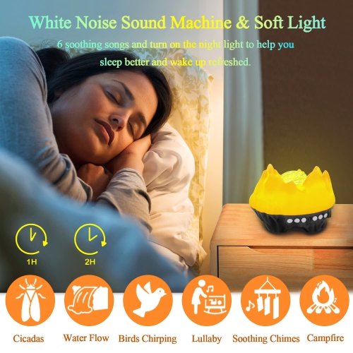 Projecteur d'étoiles avec veilleuse CIMELR, projecteur 4-en-1 avec haut-parleur Bluetooth musical et bruit blanc, projecteur Galaxy avec R