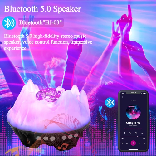 Projecteur d'étoiles avec veilleuse CIMELR, projecteur 4-en-1 avec haut-parleur Bluetooth musical et bruit blanc, projecteur Galaxy avec R