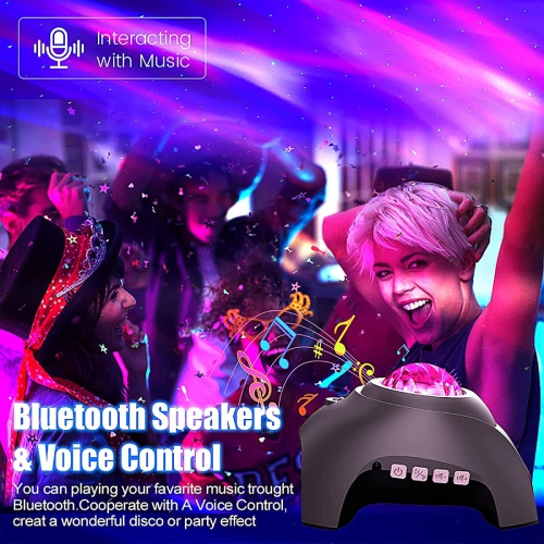 Galaxy Projector Star Projector Galaxy Light,Galaxy Light with Bluetooth Speaker, White Noise Light Projector for Bedroom, G