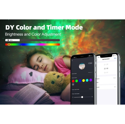 Voion Galaxy Projector, Smart Star Light Galaxy Projector, Home Planetarium Projector, Rotatable Nebula Cloud Stars, DIY Sce