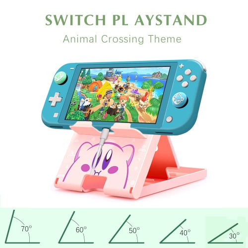 FXICAI Stand for Nintendo Switch/Switch Lite/Switch OLED/Steam Deck, Cute Kawaii Angle Adjustable Swicth Holder, Portable Fo