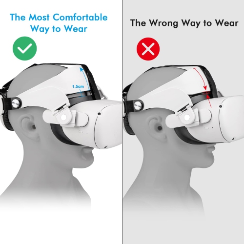 Head Strap for Oculus Quest 2, Adjustable Replacement Elite Strap for Quest 2, Exclusively Designed Big Head Pad, Enhance He