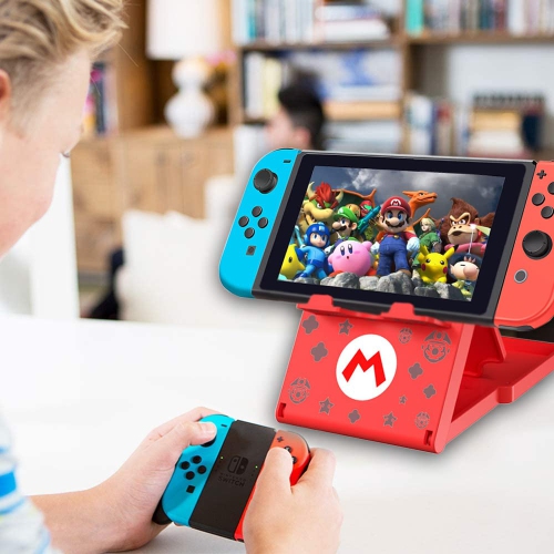 FXICAI Stand for Nintendo Switch/Switch Lite/Switch OLED, Animal Crossing Angle Adjustable Swicth Holder, Portable Foldable