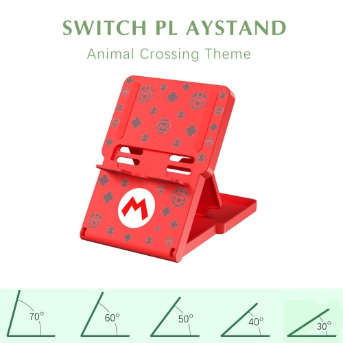 FXICAI Stand for Nintendo Switch/Switch Lite/Switch OLED, Animal Crossing Angle Adjustable Swicth Holder, Portable Foldable