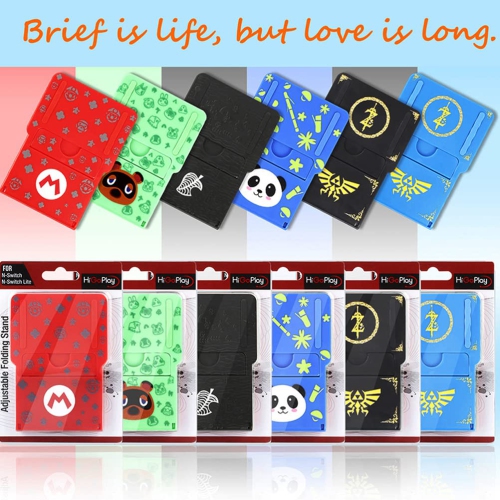 FXICAI Stand for Nintendo Switch/Switch Lite/Switch OLED, Animal Crossing Angle Adjustable Swicth Holder, Portable Foldable