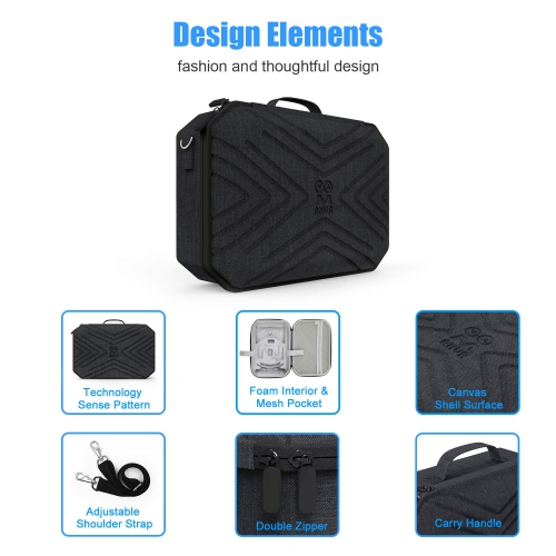 Étui de transport d’AMVR pour Meta Quest 2 VR Courroie Elite, Étui de transport tendance portatif pour Meta Quest 2, stockage de jeux de réalité