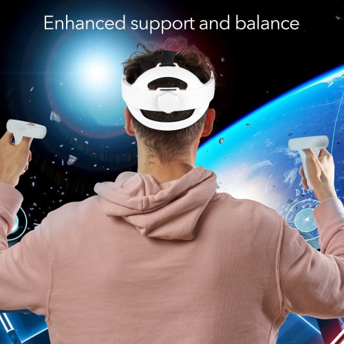 Wasserstein Adjustable Head Strap Compatible with Oculus Quest 2 - Increased Support and Reduced Head Pressure with Sweat-Pr