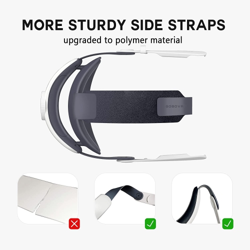 M1 Plus Head Strap Compatible with Quest 2,Elite Strap for Enhanced Support and Lightweight Design Replaceable Honeycomb Anti-Skid Pad