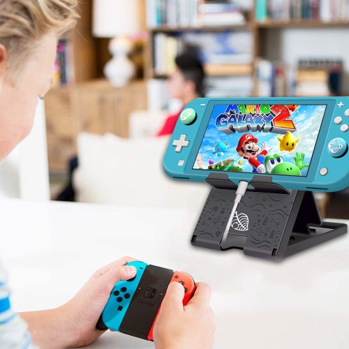 FXICAI Stand for Nintendo Switch/Switch Lite, Animal Crossing Angle Adjustable Swicth Playstand, Portable Foldable Compact N