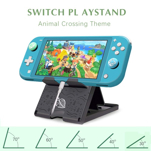 FXICAI Stand for Nintendo Switch/Switch Lite, Animal Crossing Angle Adjustable Swicth Playstand, Portable Foldable Compact N