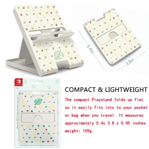 FXICAI Stand for Nintendo Switch/Switch Lite, Animal Crossing Angle Adjustable Swicth Playstand, Portable Foldable Compact N