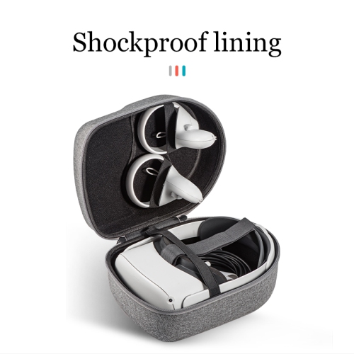 Hard Carrying Case Organizer for Oculus Meta Quest 2 / Quest 3 / Quest 3S VR / AVP Headset / Vision Pro, Elite Strap, Touch Controllers and Other