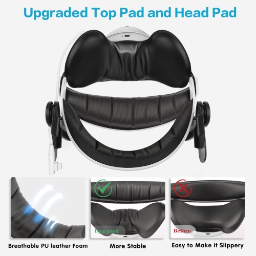 Upgraded Elite Strap with Battery, 5300mAh Battery Pack, RESILIENT Head Strap in VR for Enhanced Support Comfort, Accessories