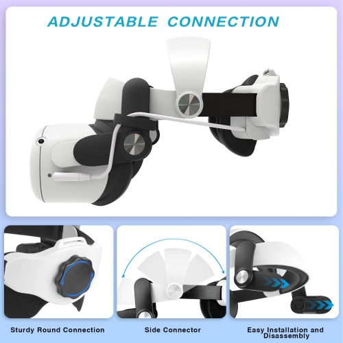 Upgraded Elite Strap with Battery, 5300mAh Battery Pack, RESILIENT Head Strap in VR for Enhanced Support Comfort, Accessories