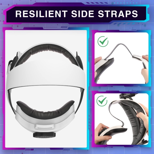 Upgraded Elite Strap with Battery, 5300mAh Battery Pack, RESILIENT Head Strap in VR for Enhanced Support Comfort, Accessories
