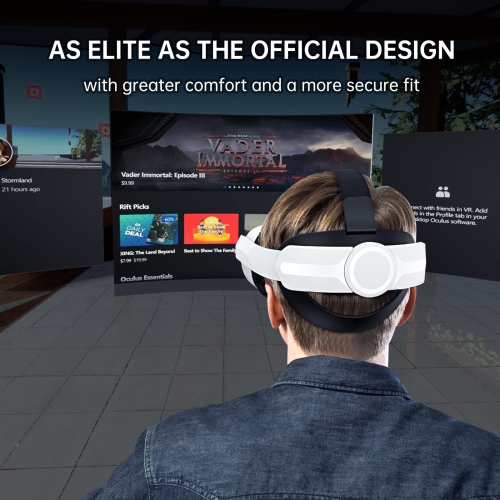 All in One Hard Carrying Case, with Head Strap for Oculus Quest 2, Adjustable Replacement for Meta Quest 2 Elite Strap Acces