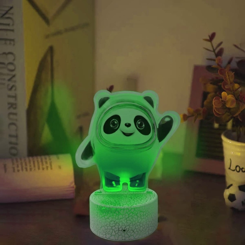 3D Illusion Lamp Night Light 3D 16 Color Changing Panda Night Light with 7 Color Changing and Remote Control and Smart Touch