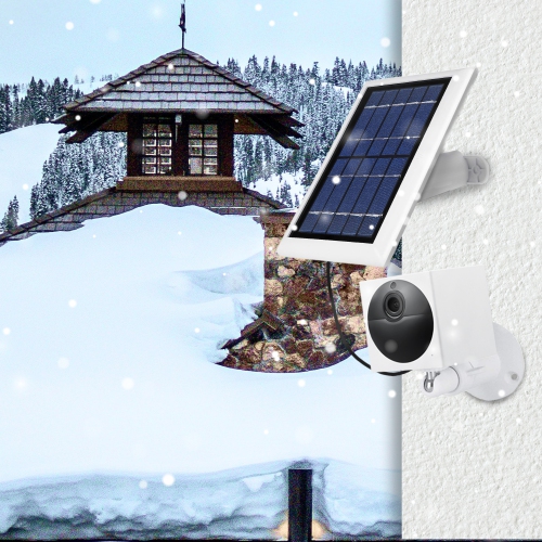 Wasserstein Solar Panel Compatible with WYZE Cam Outdoor - Power Your Surveillance Camera continuously with 2W 5V Charging
