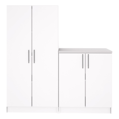 PREPAC CANADA Prepac Elite White Engineered Wood Storage Cabinet Set J - 2 PC