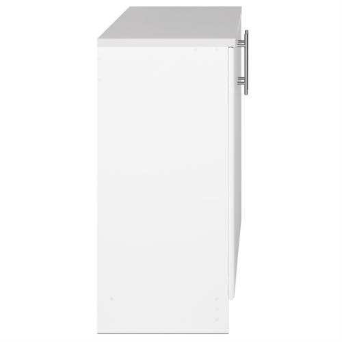 Prepac Elite White Engineered Wood Base Cabinet with Melamine Countertop
