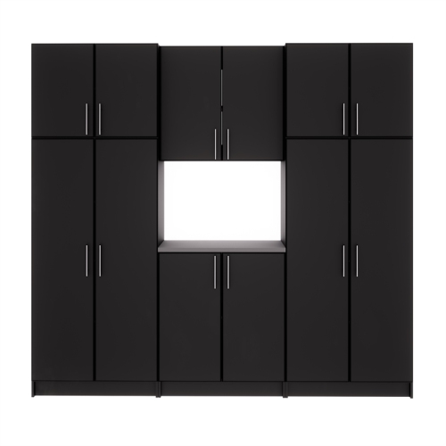 PREPAC CANADA Prepac Elite Black Engineered Wood Storage Cabinet Set I - 6 PC