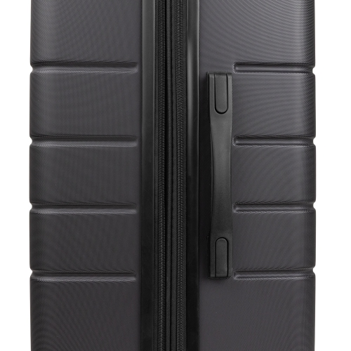 Bugatti - Osaka - 3 Piece Luggage Hardside Luggage Set with Expansion - Black