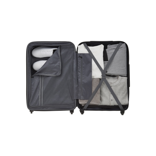 Bugatti - Osaka Hardside Large Luggage with Expansion - Black