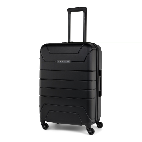 Valise rigide moyenne Osaka de Bugatti avec extension - Noir