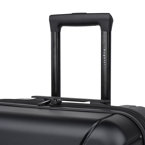 Valise rigide moyenne Osaka de Bugatti avec extension - Noir