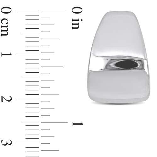 Amour Hoop Earrings Silver