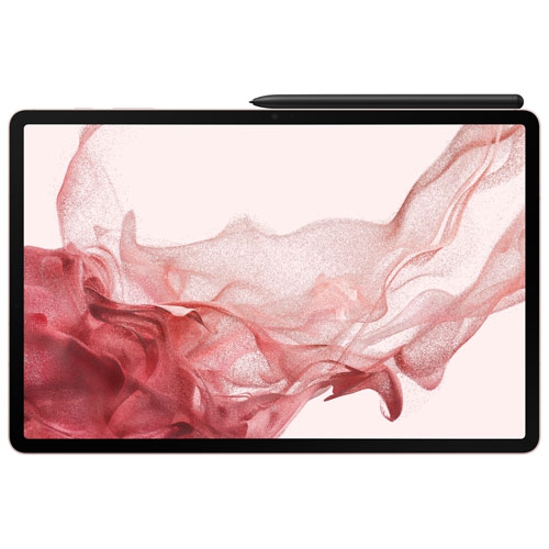 Refurbished - Samsung Galaxy Tab S8+ 12.4" 128GB Android 11 Tablet w/ Qualcomm SM8450 8-Core Processor -Pink Gold