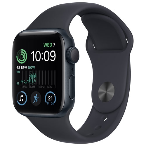 Refurbished Good Apple Watch SE GPS 44mm Midnight Aluminum