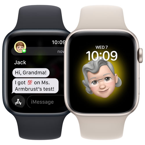 Apple Watch SE (GPS) 44mm Midnight Aluminum Case with Midnight Sport Band (2022) by APPLE - Refurbished condition - Image 9