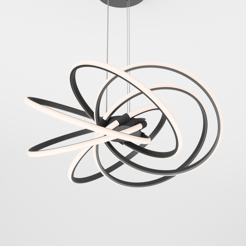 Maelstrom Modern Pendant Light Fixture, Black