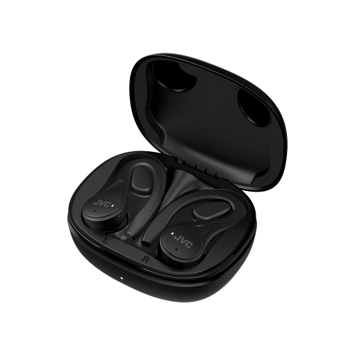 JVC HA-EC25T - Wireless In-Ear Sports Headphones, Bluetooth 5.1, With Charging Box and Touch Controls, Black