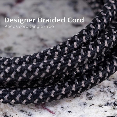 Philips 4 Outlet 2 USB Port Surge Protector, 720 Joules, 4ft Cord, Black