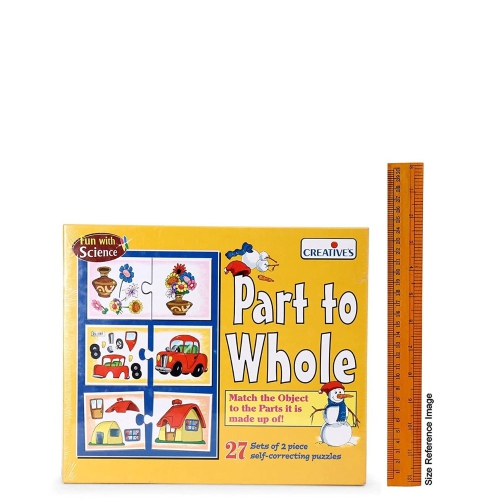 Creative's Part To Whole Puzzle Match the object to the Parts For the children 4 Yrs and above Girls, Boys
